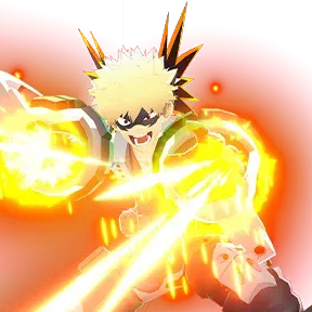 Katsuki Bakugo — Machine Gun character artwork
